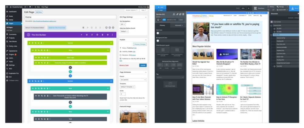 Divi vs. Oxygen Builder
