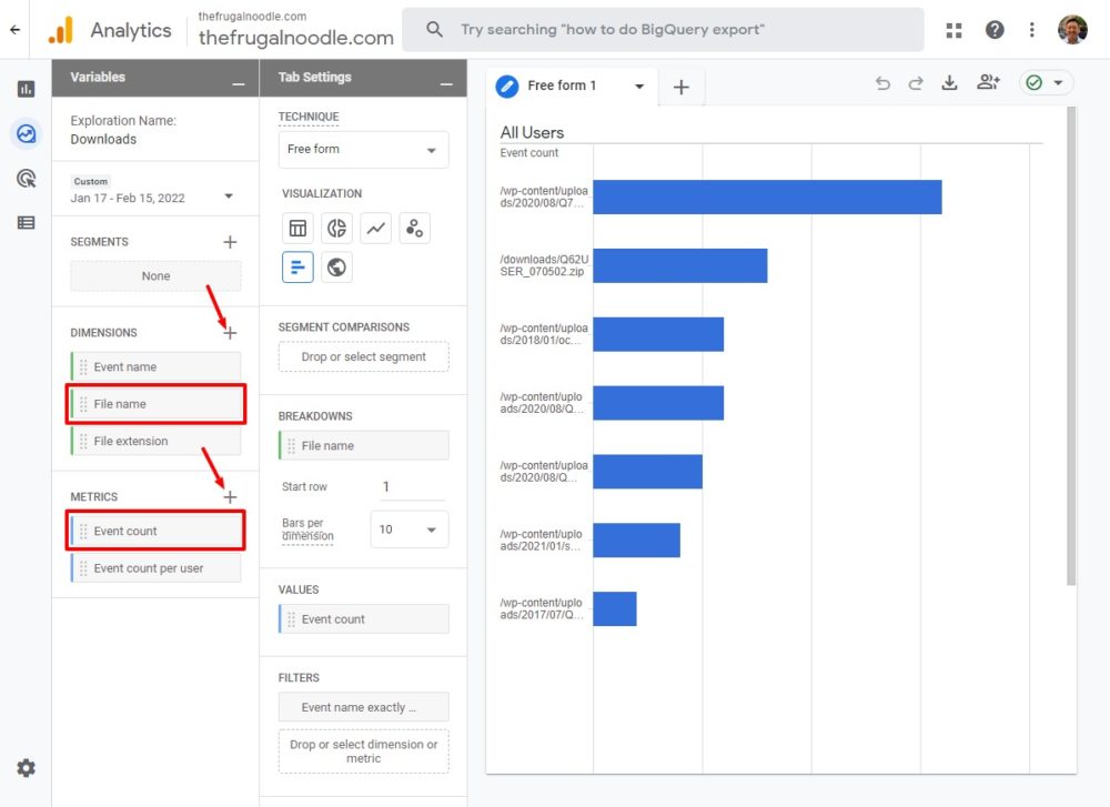 Google Analytics 4 variables
