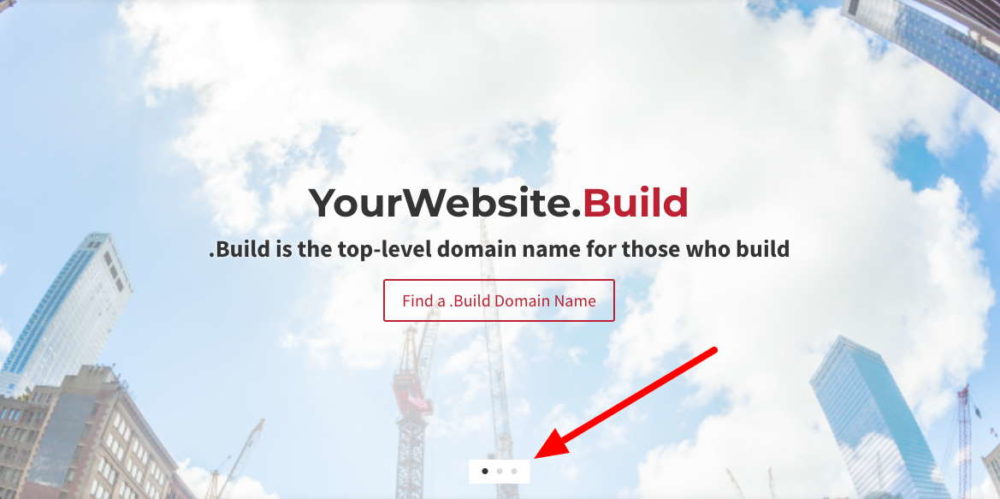 Divi slider with white background for dot navigation