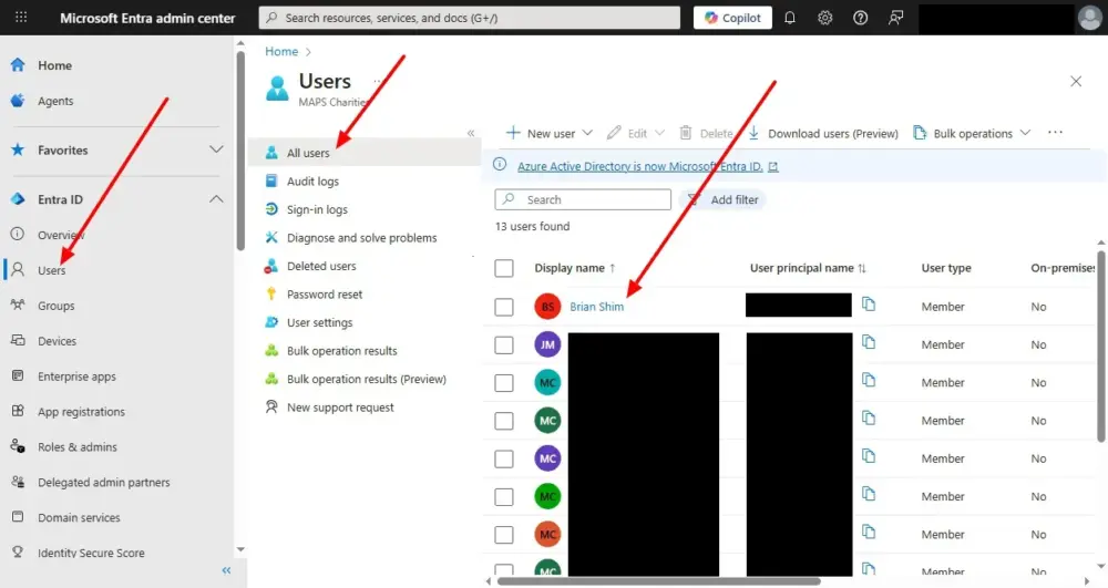 Microsoft Entra Admin Center