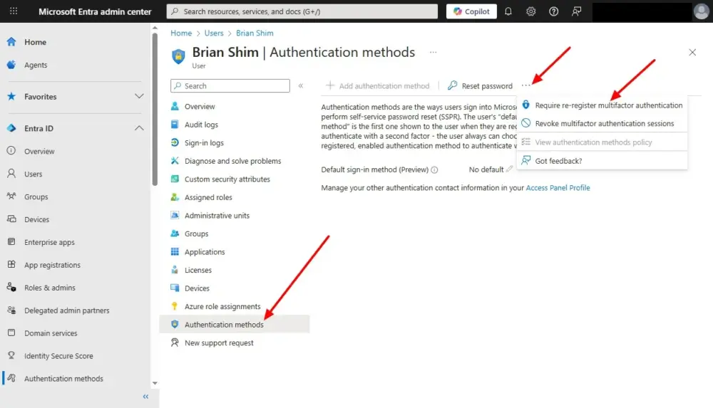 Microsoft Entra Authentication Methods